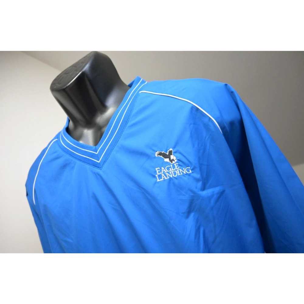 Footjoy FootJoy V Neck Windbreaker Golf Jacket Bl… - image 3