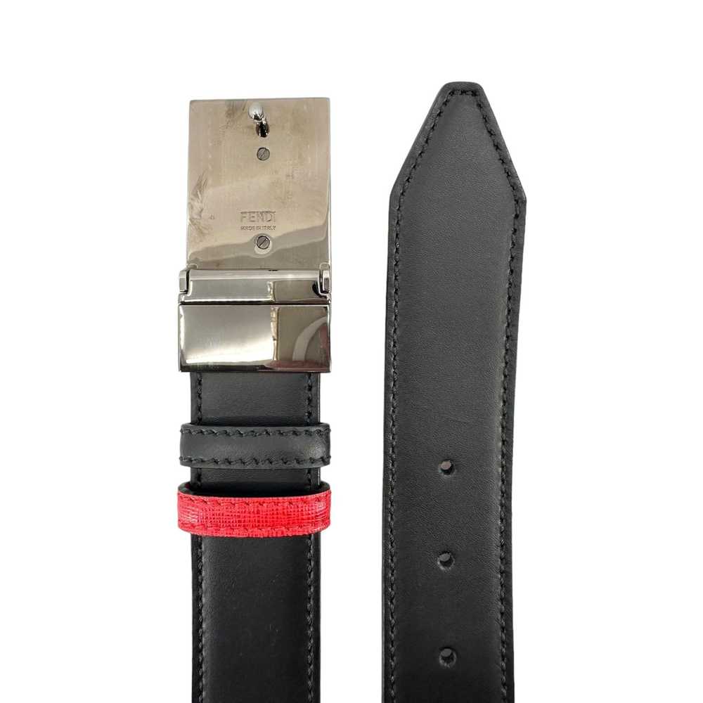 Fendi Monster Reversible Belt Black Red - image 3