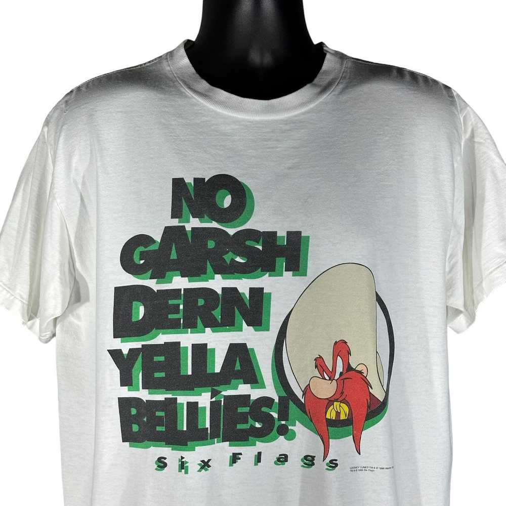 Vintage Vintage Six Flags "No Garsh Dern Yella Be… - image 2