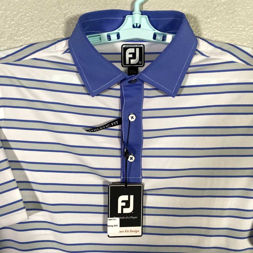 Footjoy Footjoy Polo Shirt Mens Medium White Athl… - image 2