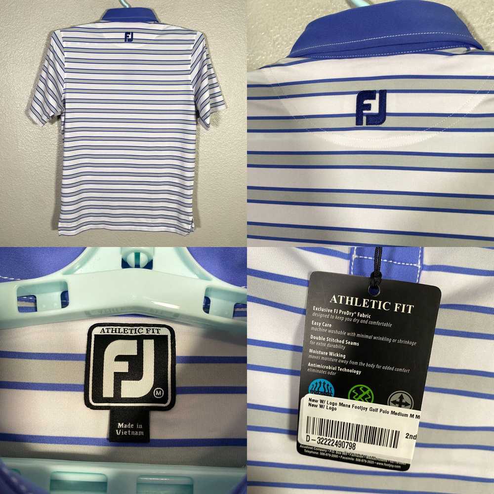 Footjoy Footjoy Polo Shirt Mens Medium White Athl… - image 4