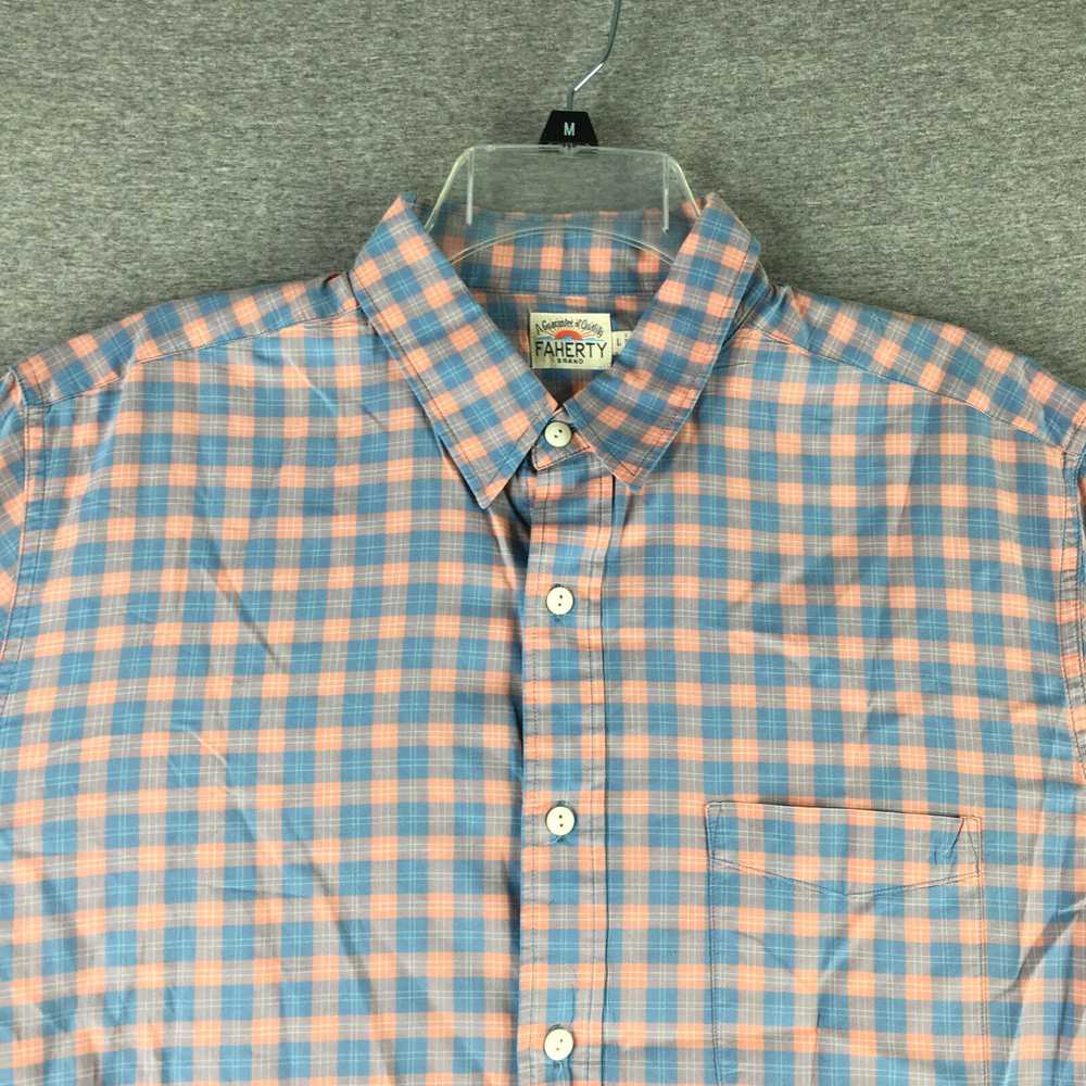 Faherty Faherty Shirt Mens Large Button Up Pink B… - image 1