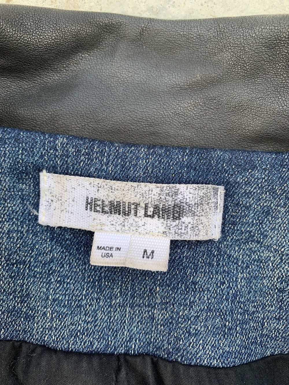 Helmut Lang Women’s Denim and Leather jacket - image 4