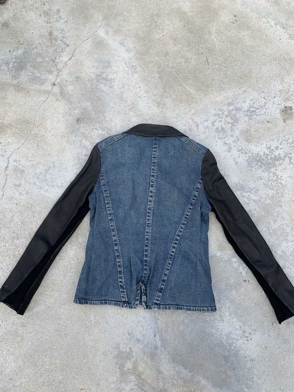 Helmut Lang Women’s Denim and Leather jacket - image 6