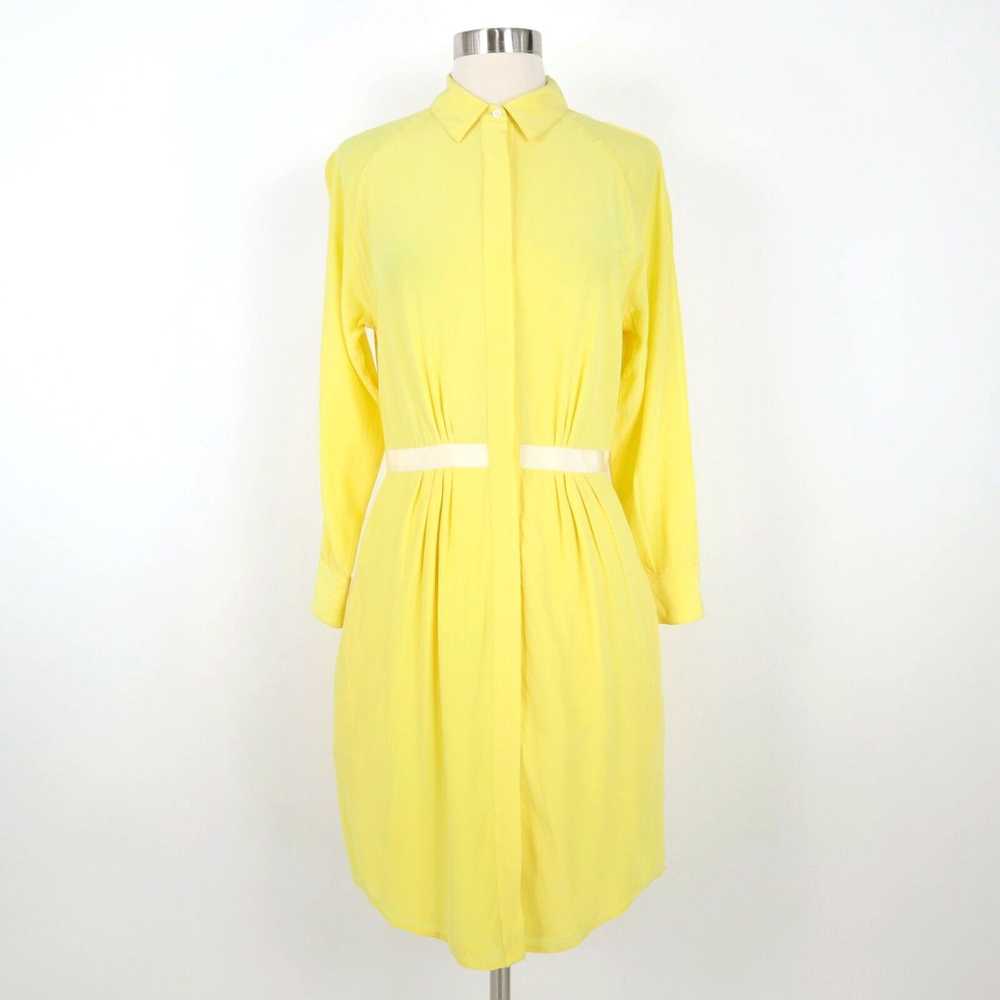 Vintage Band of Outsiders Silk Shirt Dress Womens… - image 1