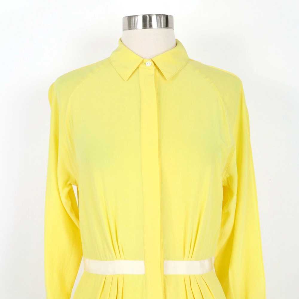 Vintage Band of Outsiders Silk Shirt Dress Womens… - image 2