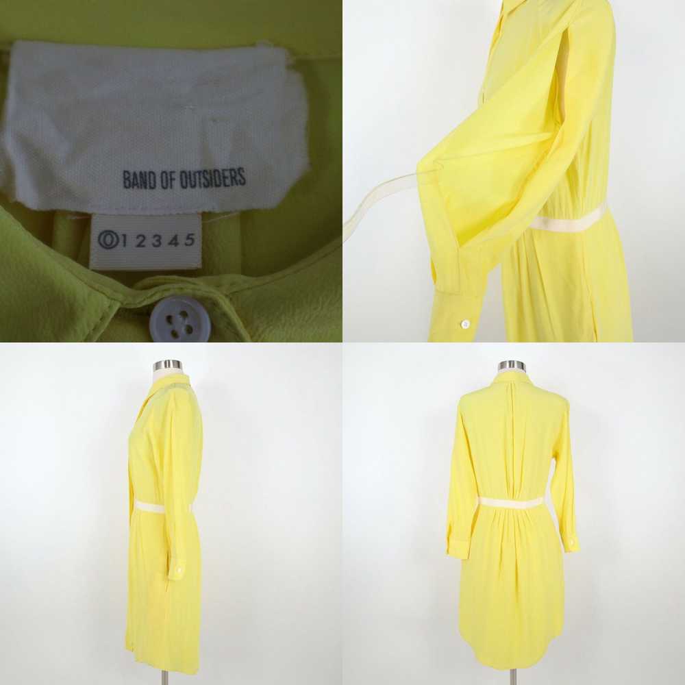 Vintage Band of Outsiders Silk Shirt Dress Womens… - image 4