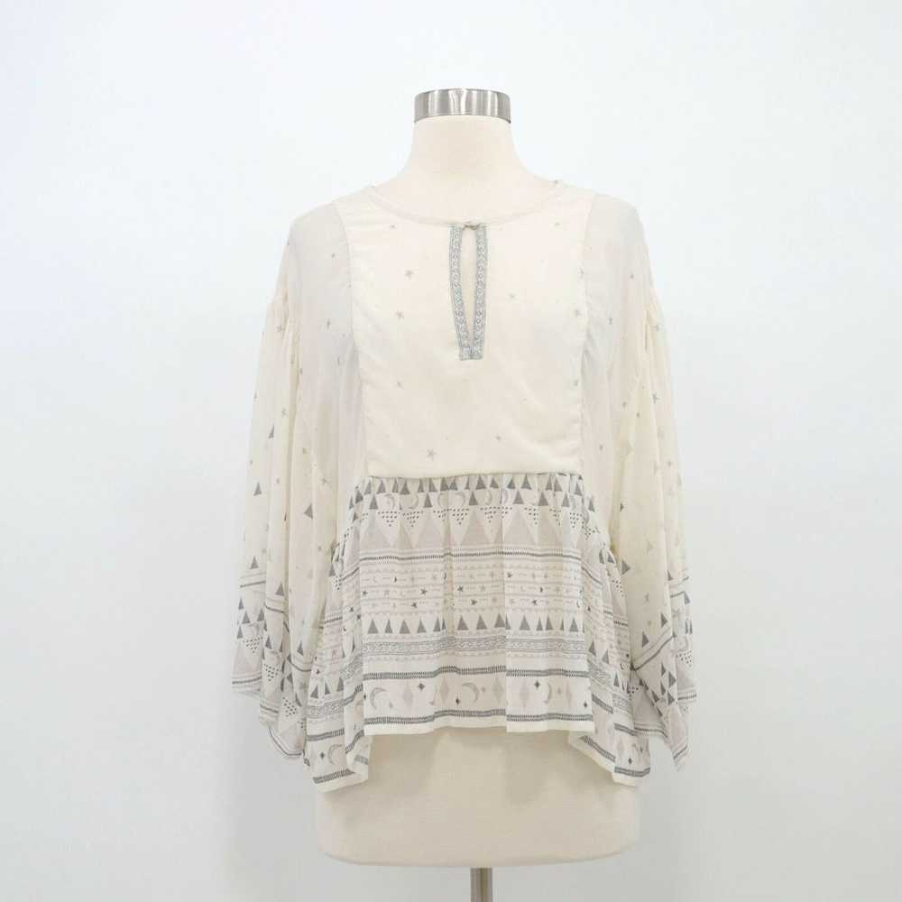 Joie Joie Silk Blouse Top Womens S Small Ivory Gr… - image 1