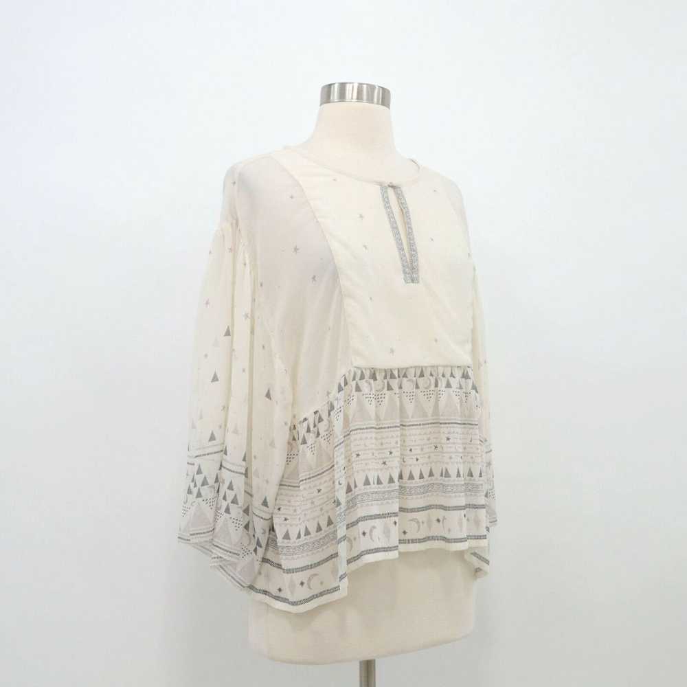 Joie Joie Silk Blouse Top Womens S Small Ivory Gr… - image 3