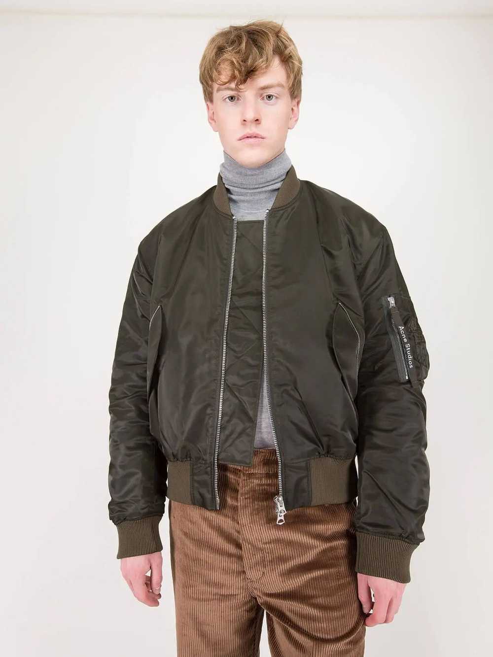 Acne Studios 48/M - Makio MA-1 Jacket - Forest Gr… - image 4