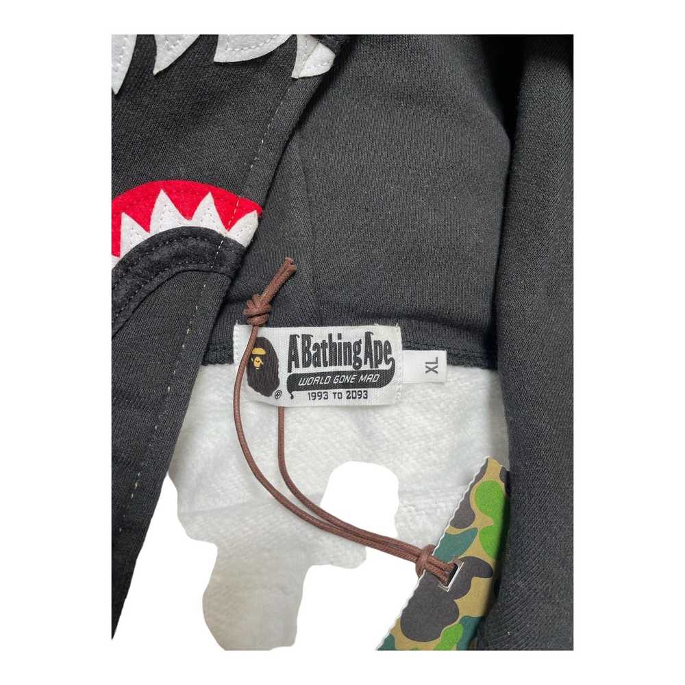 Bape Shark Full Zip Hooded Sweatshirt Check Camo … - image 4