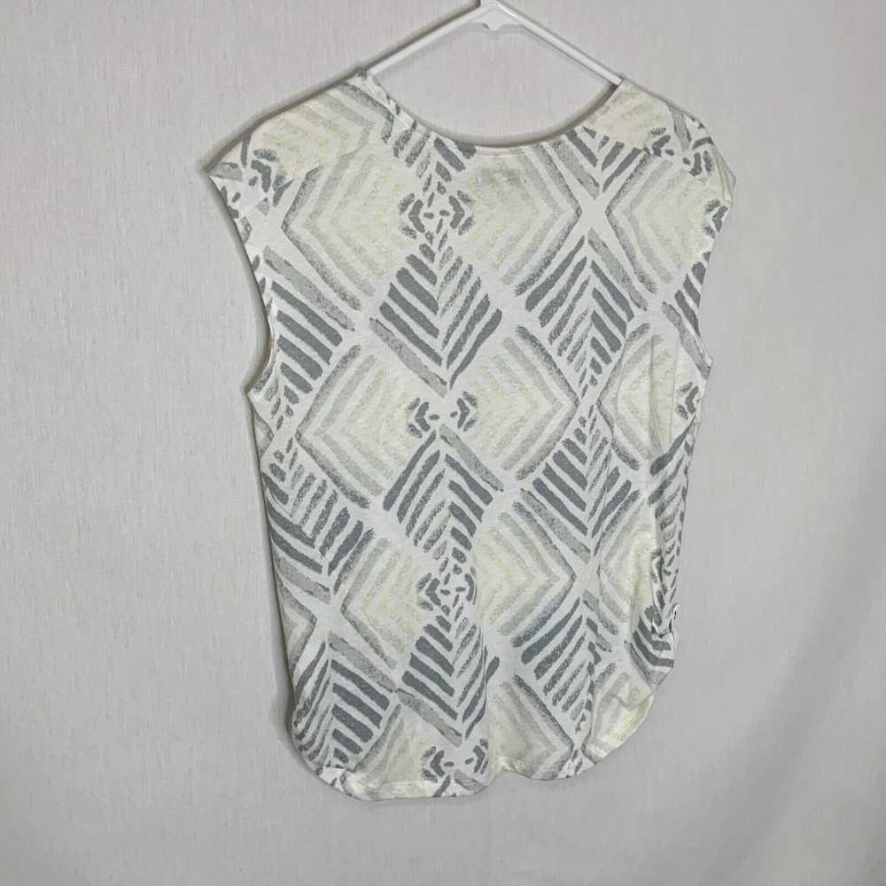 Vintage Ocean + Coast Womens Gray Geometric Sleev… - image 2