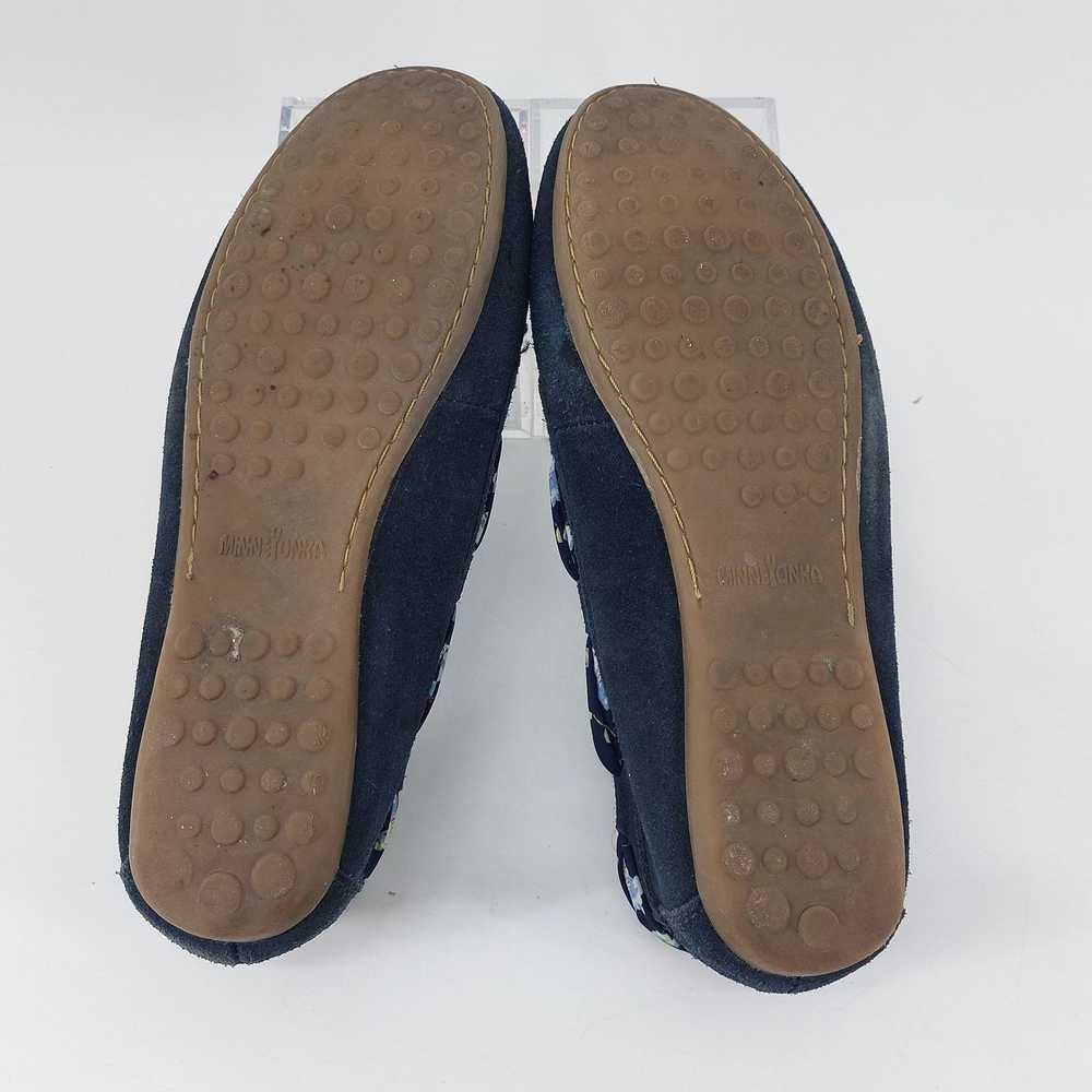 Minnetonka Minnetonka Moccasins Blue Suede 69595 … - image 5