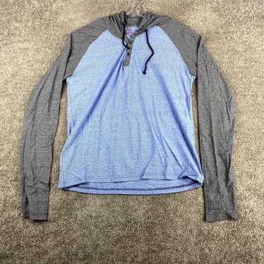 Henleys FQ Pullover Henley Hoodie Men's 2XL Blue G