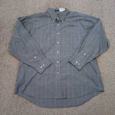 Chaps Chaps Shirt Mens XL Gray Plaid Long Sleeve … - image 1