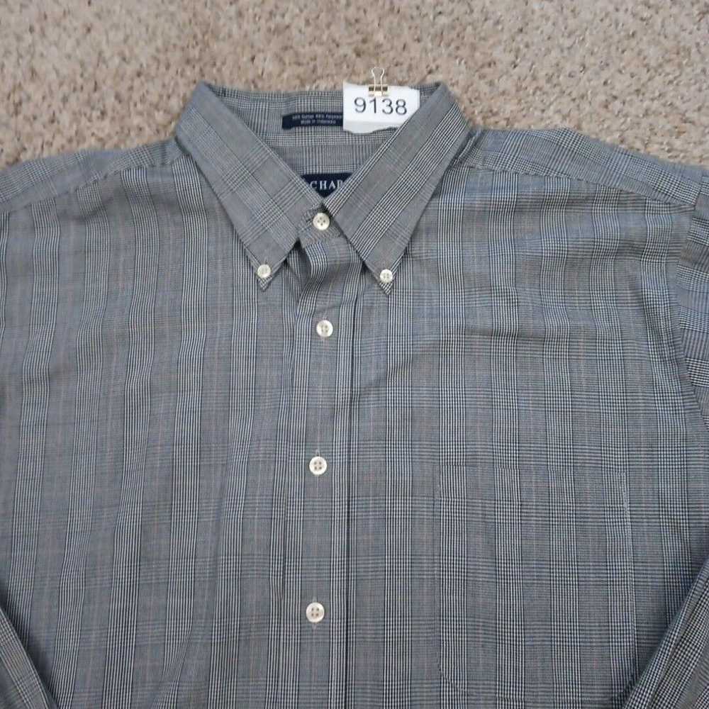 Chaps Chaps Shirt Mens XL Gray Plaid Long Sleeve … - image 3