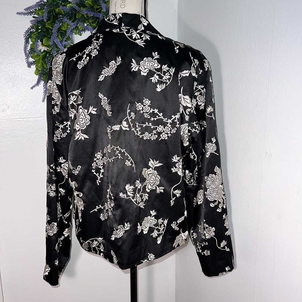 Chicos Chico’s, 2, Silk floral Embroidered square… - image 3