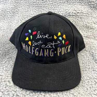 Vintage Vintage Wolf Gang Puck Hat Black Colorful 