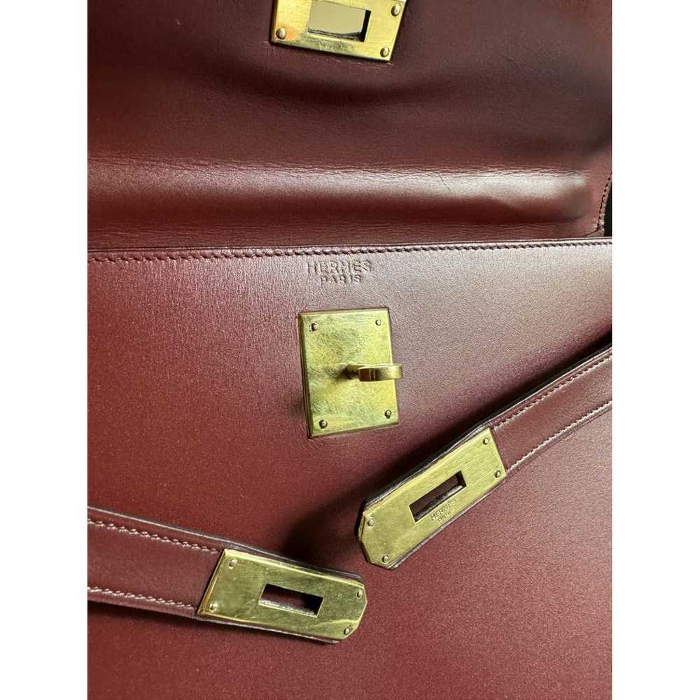 Hermès Kelly 32 leather handbag - image 9