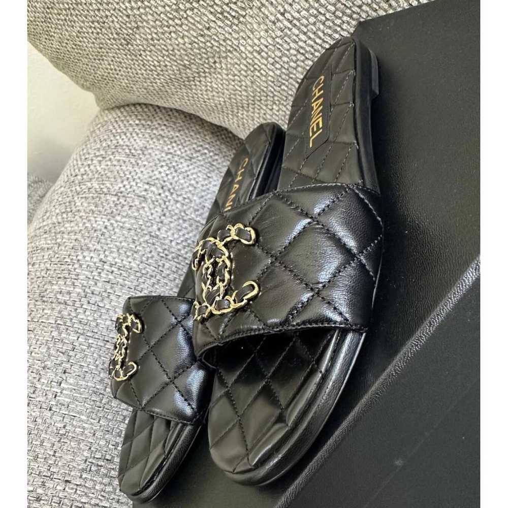 Chanel Leather mules - image 6