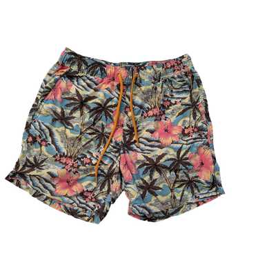 J.Crew J. Crew Tropical Aloha Print Swim Trunks Mu