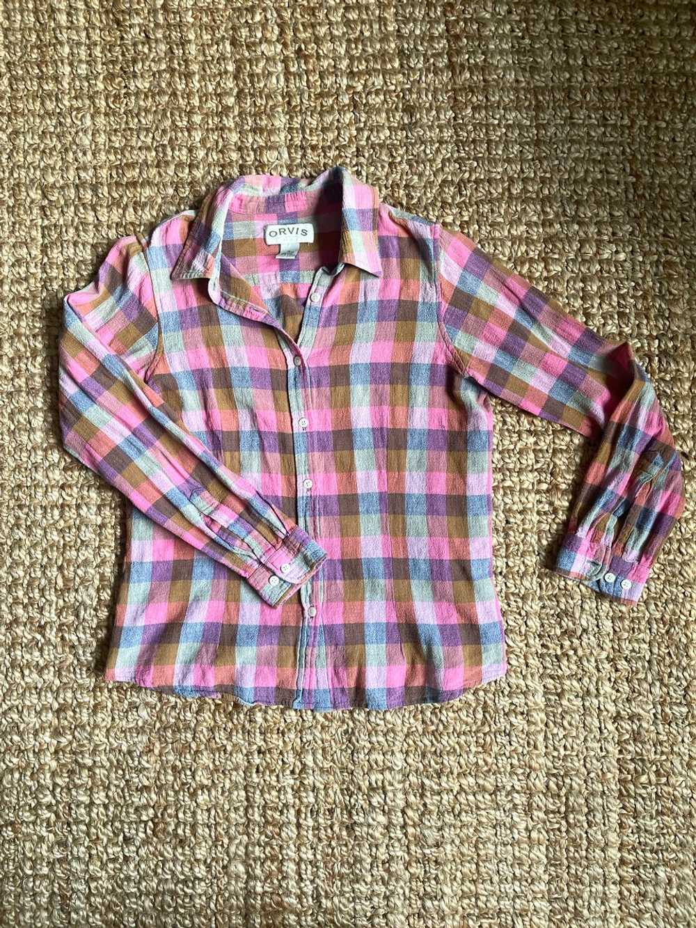 Orvis Cotton check camp shirt (M) | Used,… - image 1