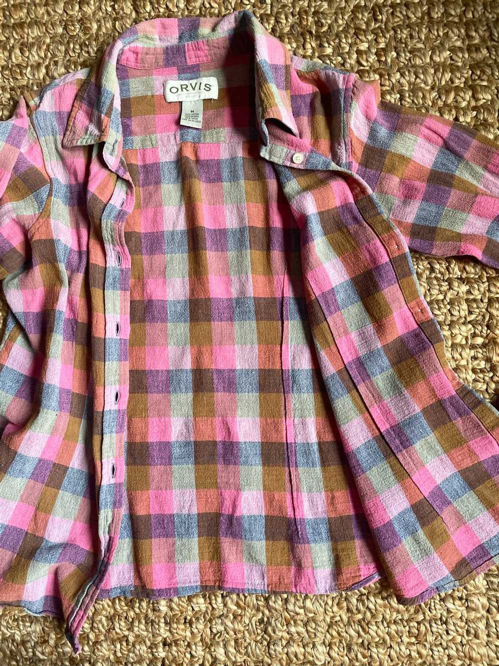 Orvis Cotton check camp shirt (M) | Used,… - image 6