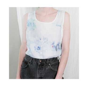 Karen Kane 90s hand dyed linen tank (XS/S) | Used… - image 1