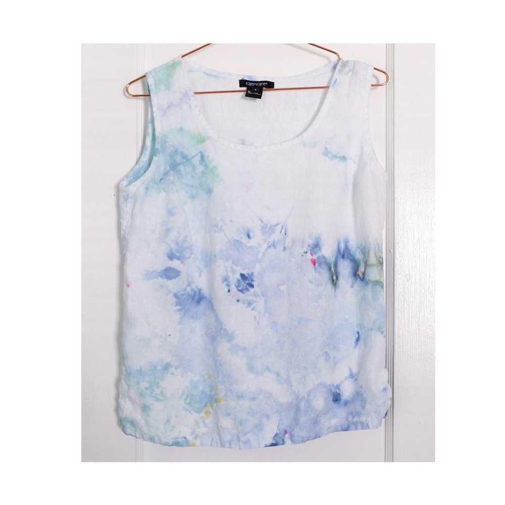 Karen Kane 90s hand dyed linen tank (XS/S) | Used… - image 2