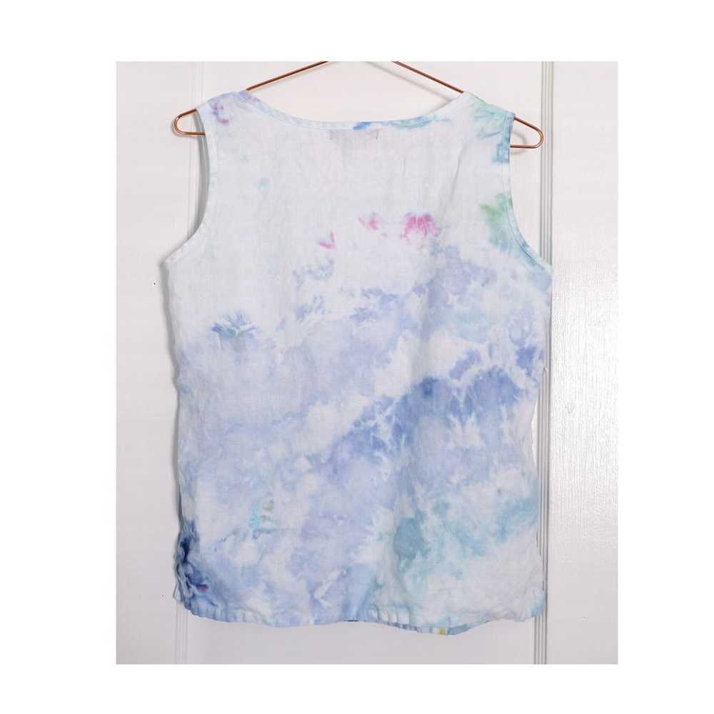 Karen Kane 90s hand dyed linen tank (XS/S) | Used… - image 3