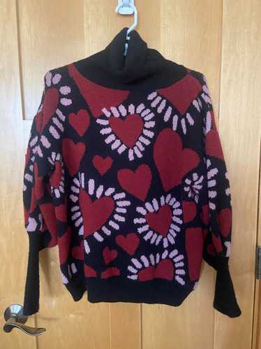 Farm Rio heart turtleneck sweater (M) | Used,…