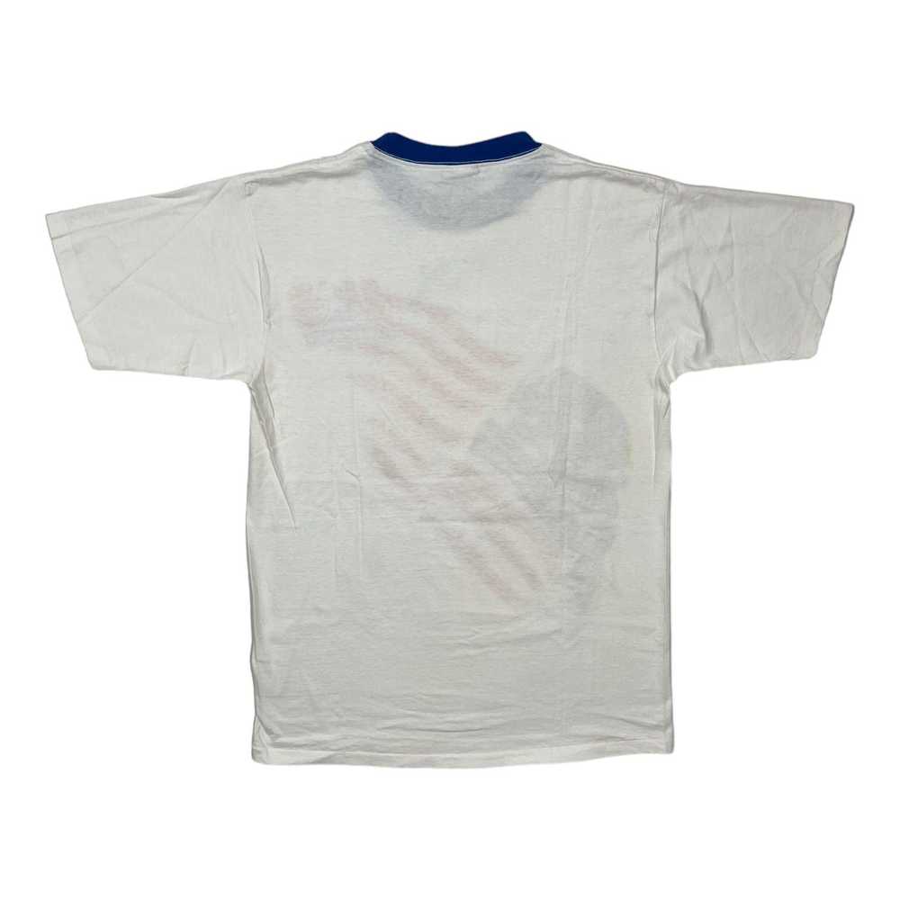 Vintage USA Soccer Short Sleeve Tee Shirt White - image 3