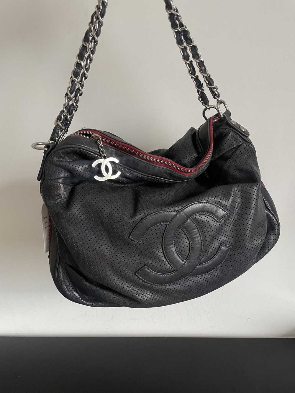 Chanel × Vintage Chanel Lambskin Baseball Spirit … - image 1