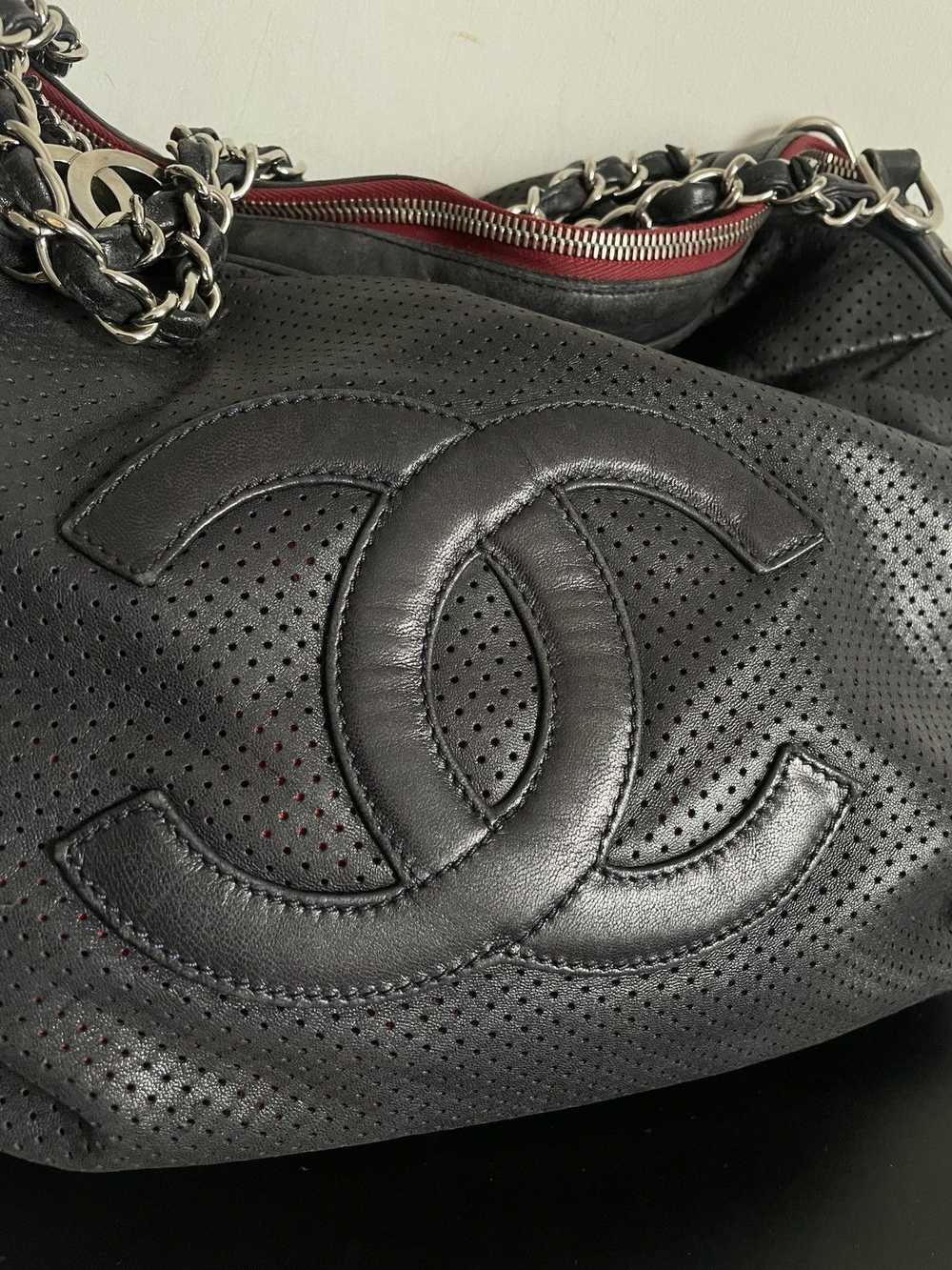 Chanel × Vintage Chanel Lambskin Baseball Spirit … - image 9