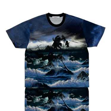 Givenchy Seascape Short Sleeve Tee Shirt Blue - image 1