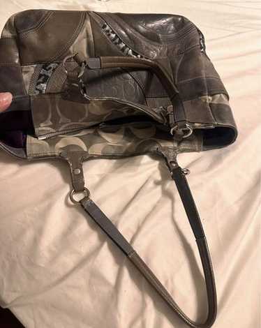 Coach signature patchwork tote - Gem