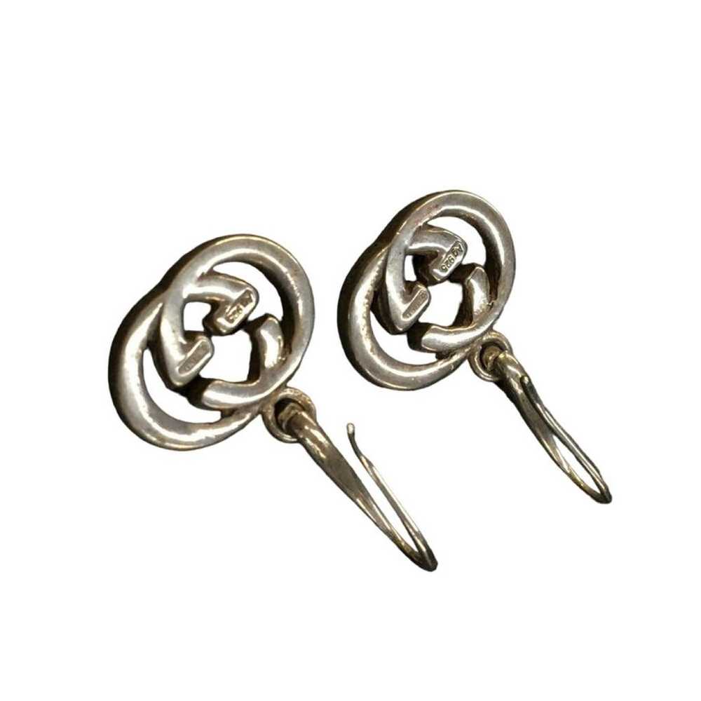 Gucci Gg Running silver earrings - image 4