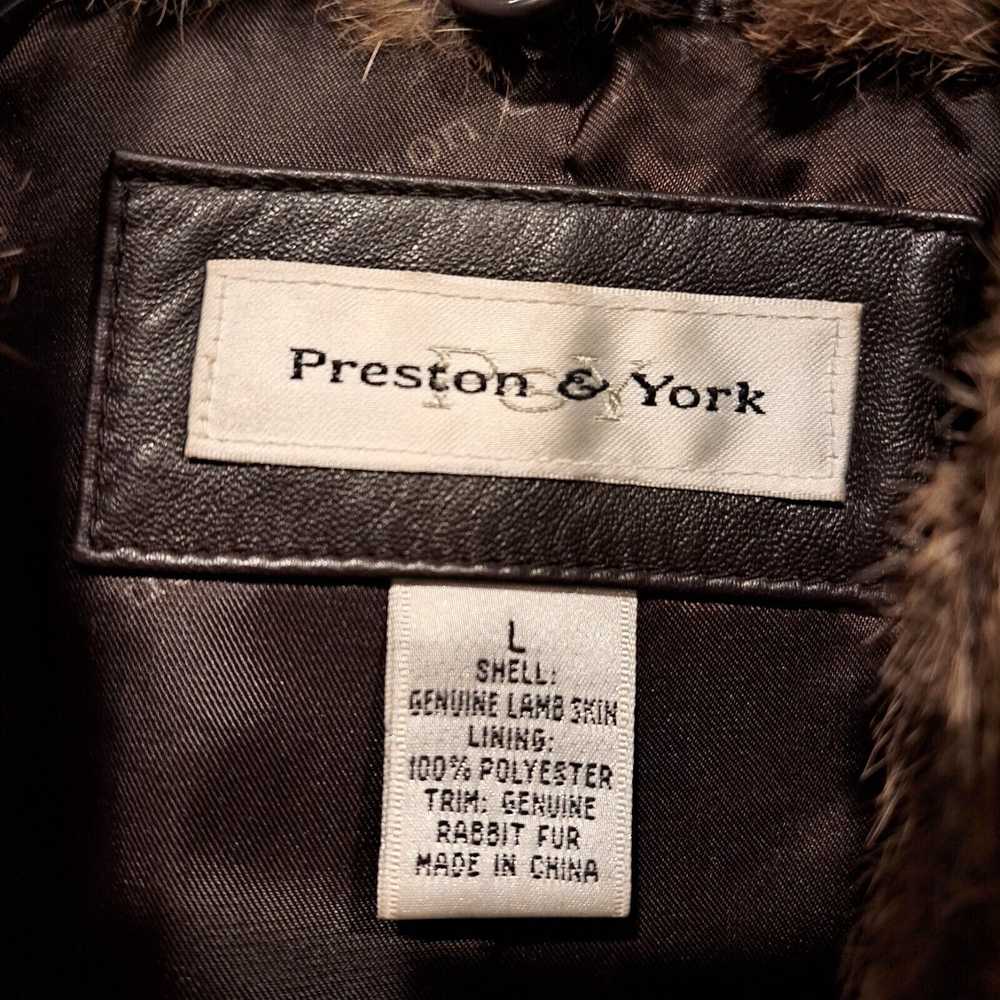 Preston & York Preston & York Brown LambSkin Leat… - image 4