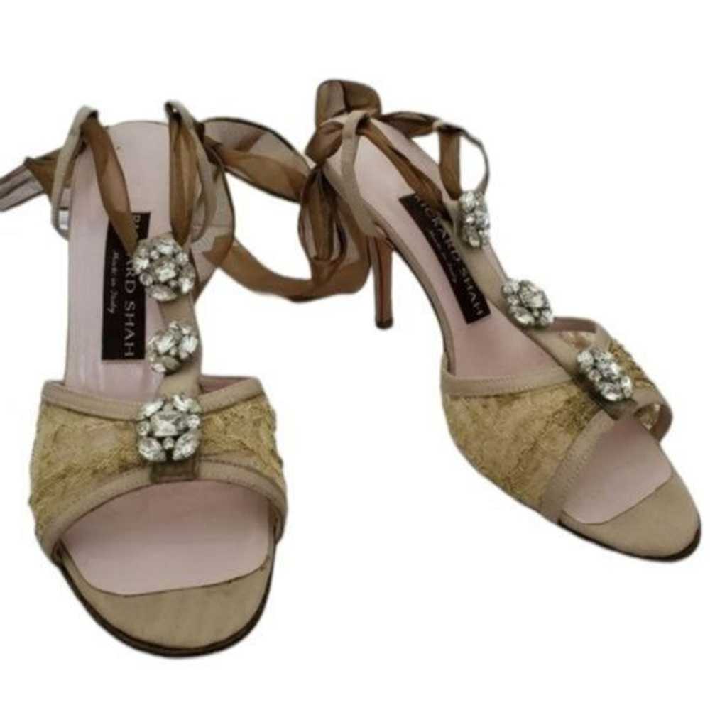 Other Rickard Shah Heels Sandals Shoes Rhinestone… - image 1