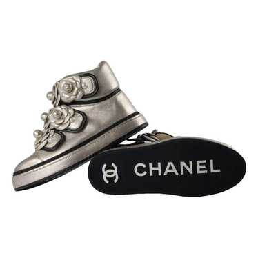 Chanel Ankle Strap leather trainers