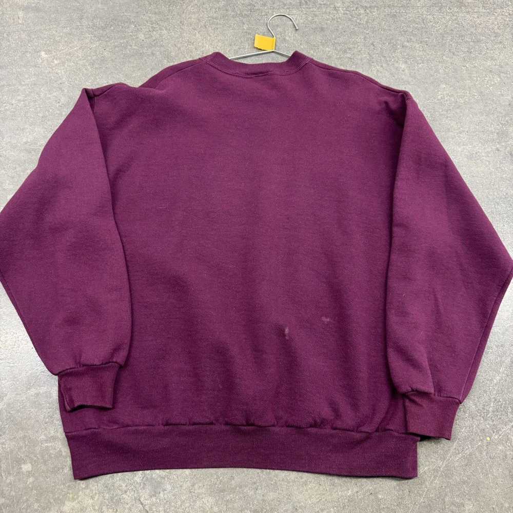 Vintage VINTAGE 90s MAROON NATURE CREWNECK - image 4