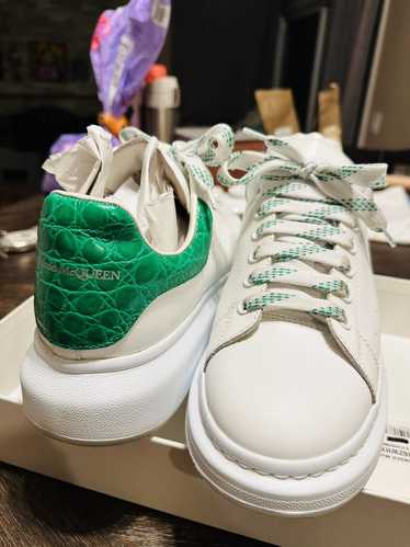 Alexander McQueen WHITE/CHROME GREEN