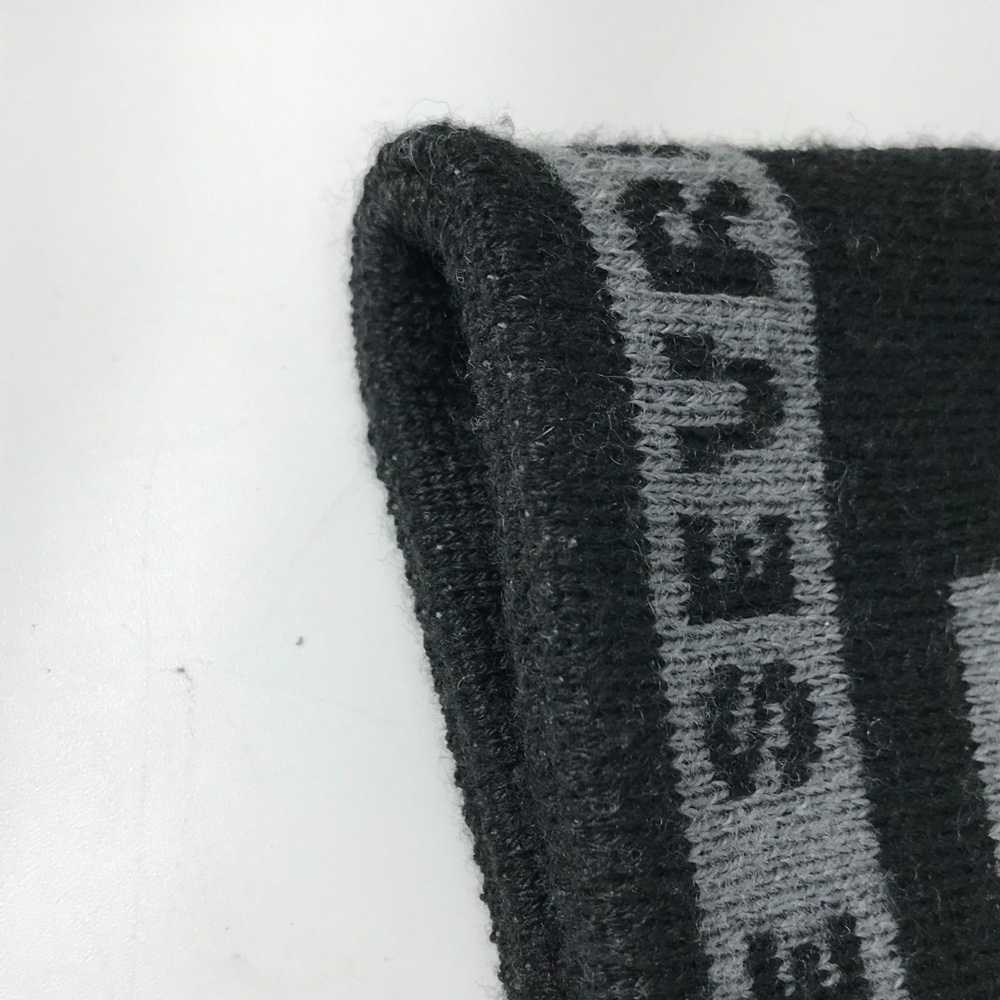 Balenciaga Balenciaga logo fringe Scarf Black gray - image 7