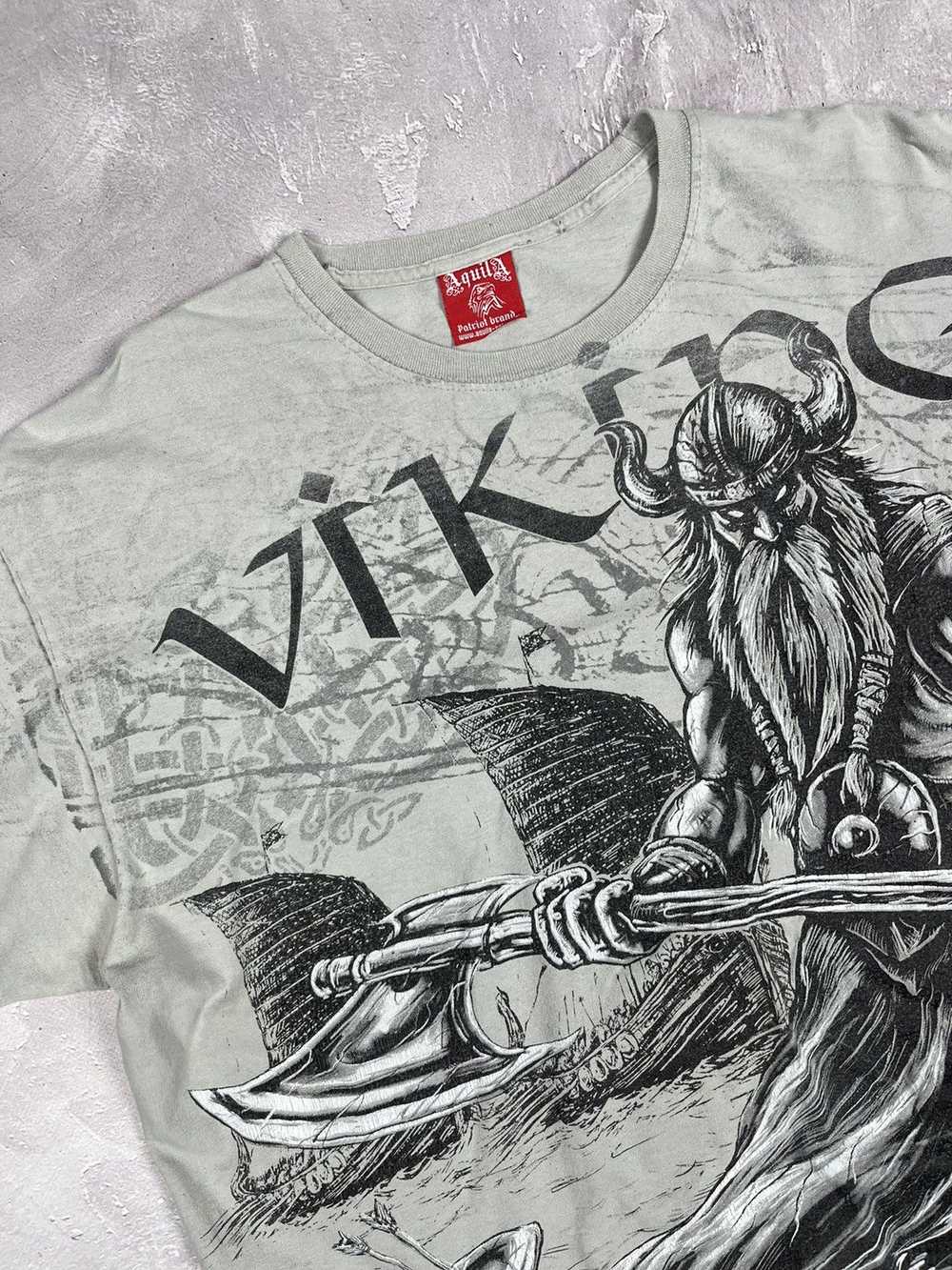 Hype × Streetwear × Vintage VALHALLA Viking Print… - image 4