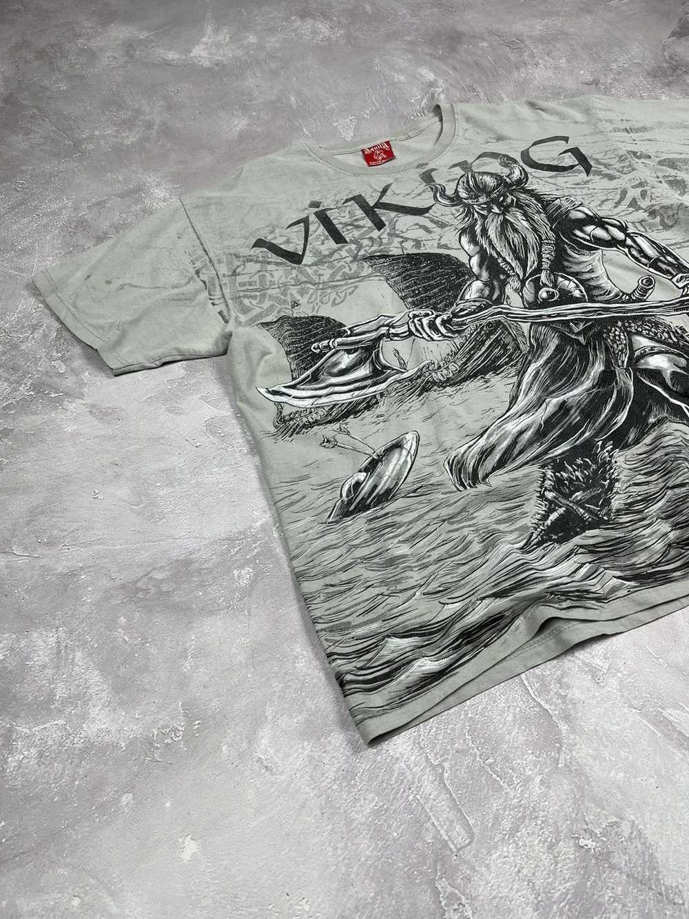 Hype × Streetwear × Vintage VALHALLA Viking Print… - image 5