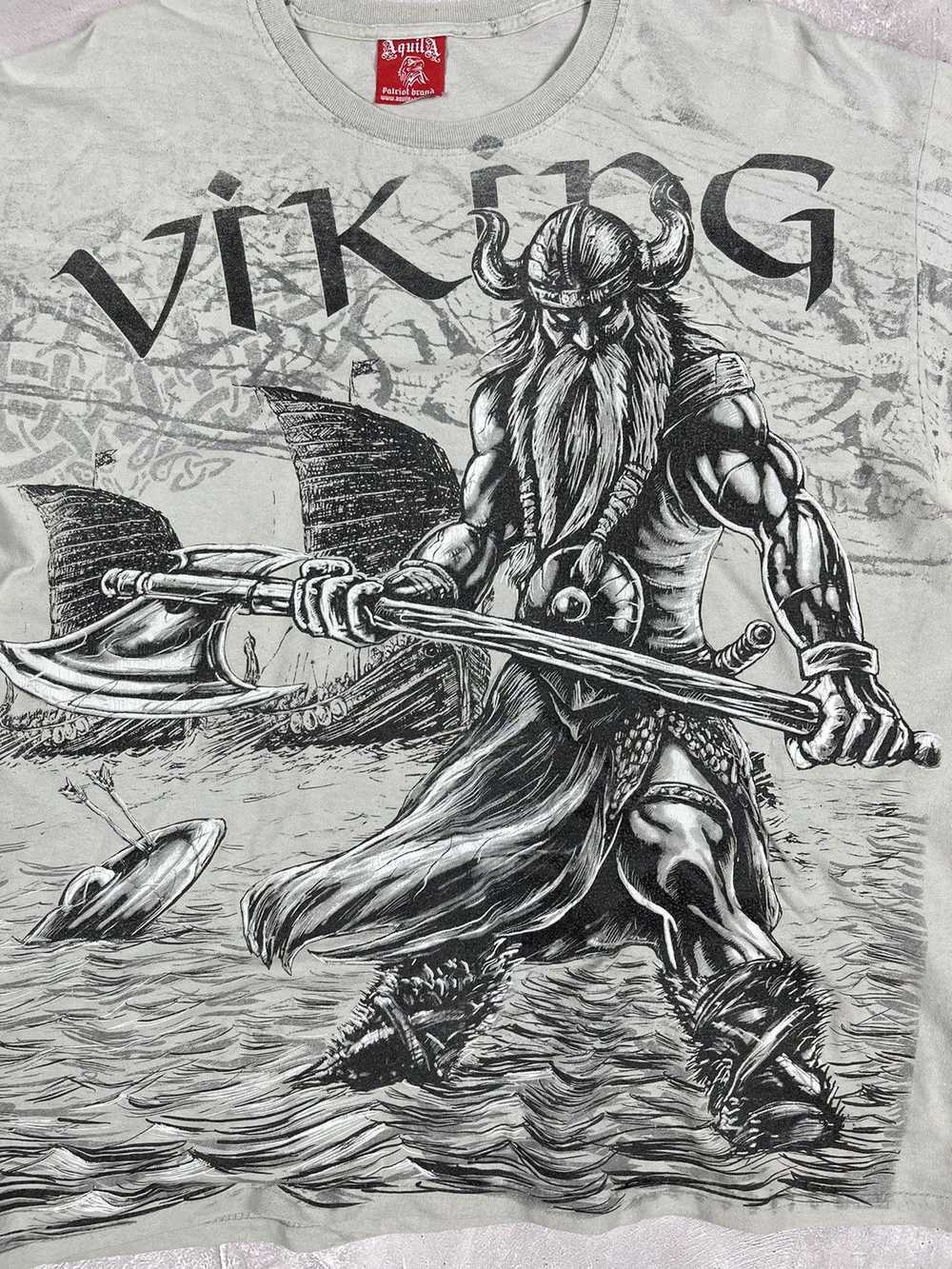 Hype × Streetwear × Vintage VALHALLA Viking Print… - image 8