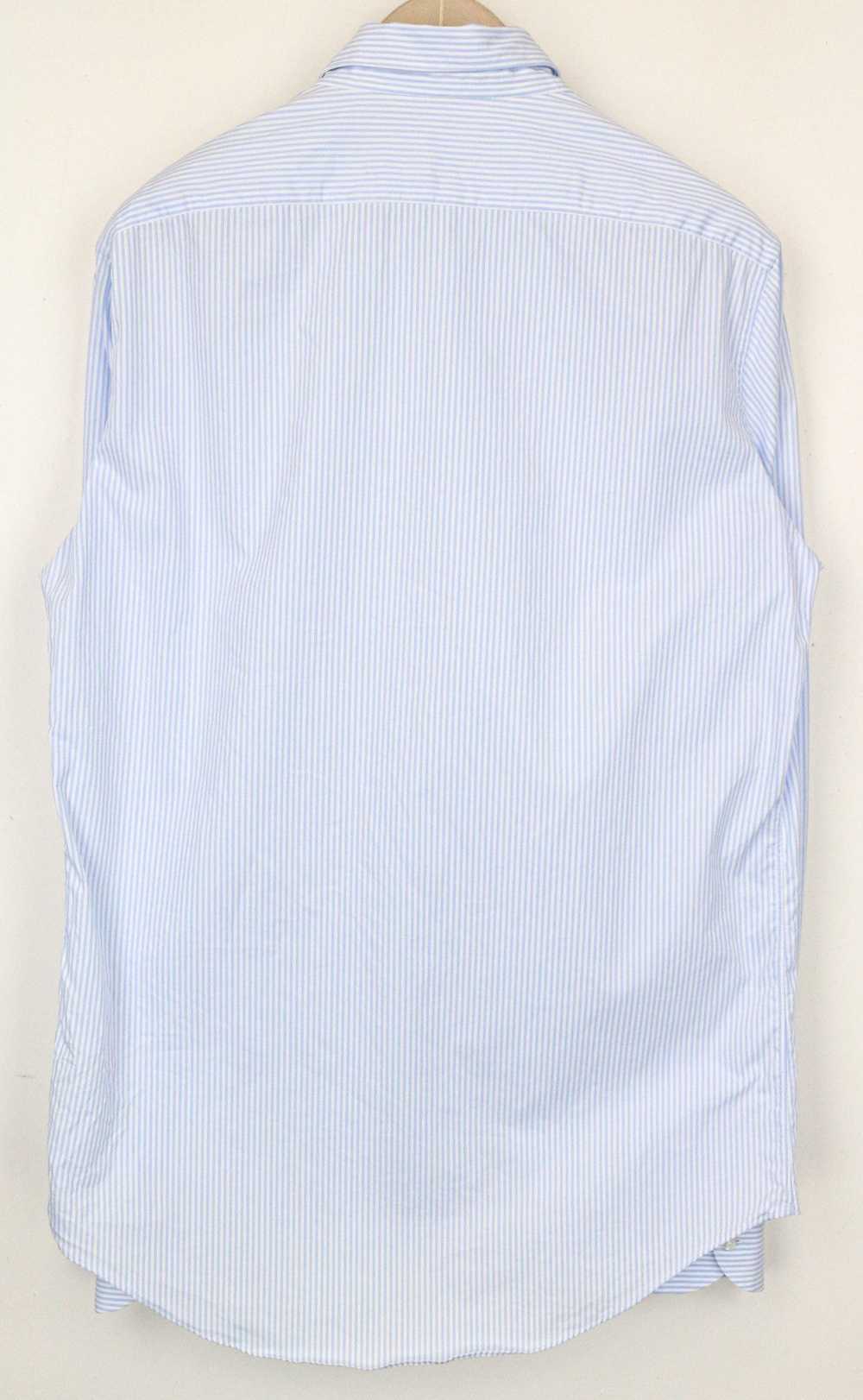 Suitsupply 41L/ 16L Light Blue Slim Fit Striped C… - image 2