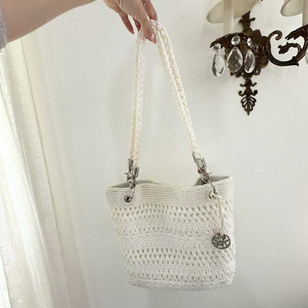 White The Sak Crochet Purse - image 3