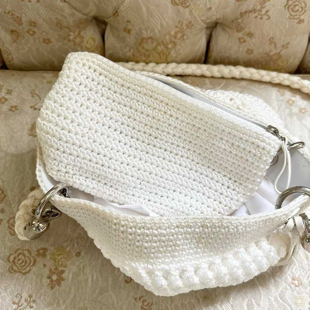 White The Sak Crochet Purse - image 5