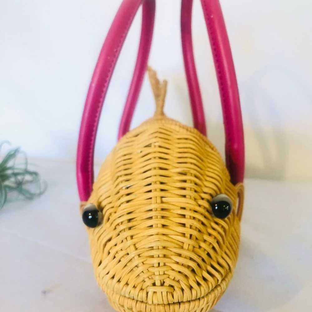 Rare wicker fish purse - image 2